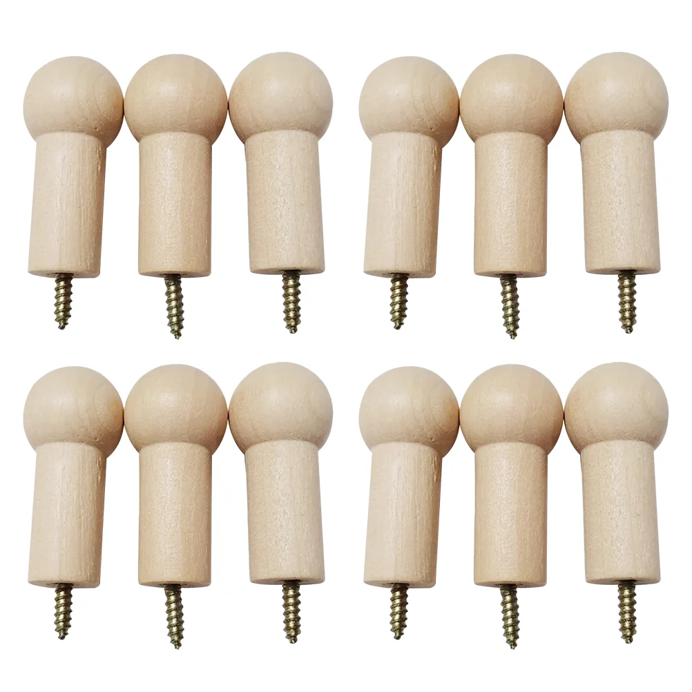 

Hook Wall Hooks Hanger Coat Wood Towel Robe Hat Storage Cloth Rack Mounted Wooden Clothes Hangingkey Rustic Mount Organizer Ring