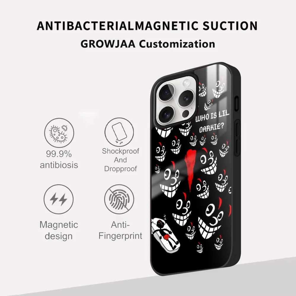 Чехол для телефона Lil D-Darkie Rapper iPhone 16 15 14 13 12 11 Pro Max Plus Mini Magsafe Mirror беспроводной