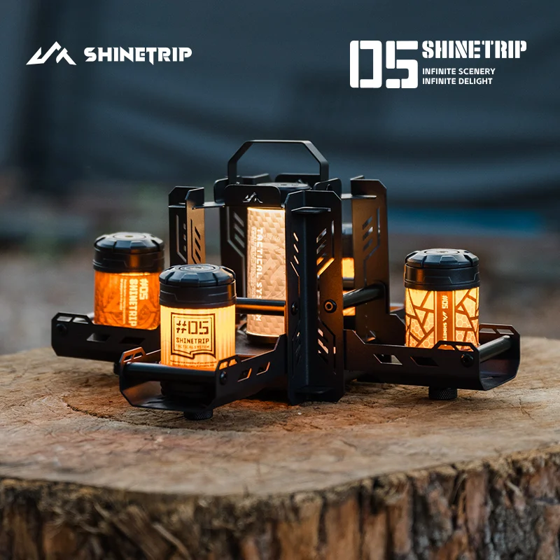 Фото Уличный кемпинговый фонарь ShineTrip: складная подставка из нержавеющей стали, 19/38 ламп, легкое хранение, портативная лампа, коробка для фонаря Sky Lantern №1