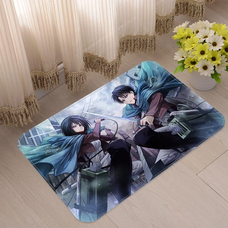 

Carpet in the Living Room Mats Attack On Titan Bathroom Rug Balcony Foot Mat Entrance Doormat Floor Carpets Kitchen Decoration