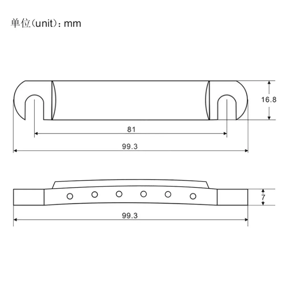 

Zinc Alloy Stop Bar Tailpiece Musical Plated Spare Attachment Bridge Fittings Instruments Durable High Quality