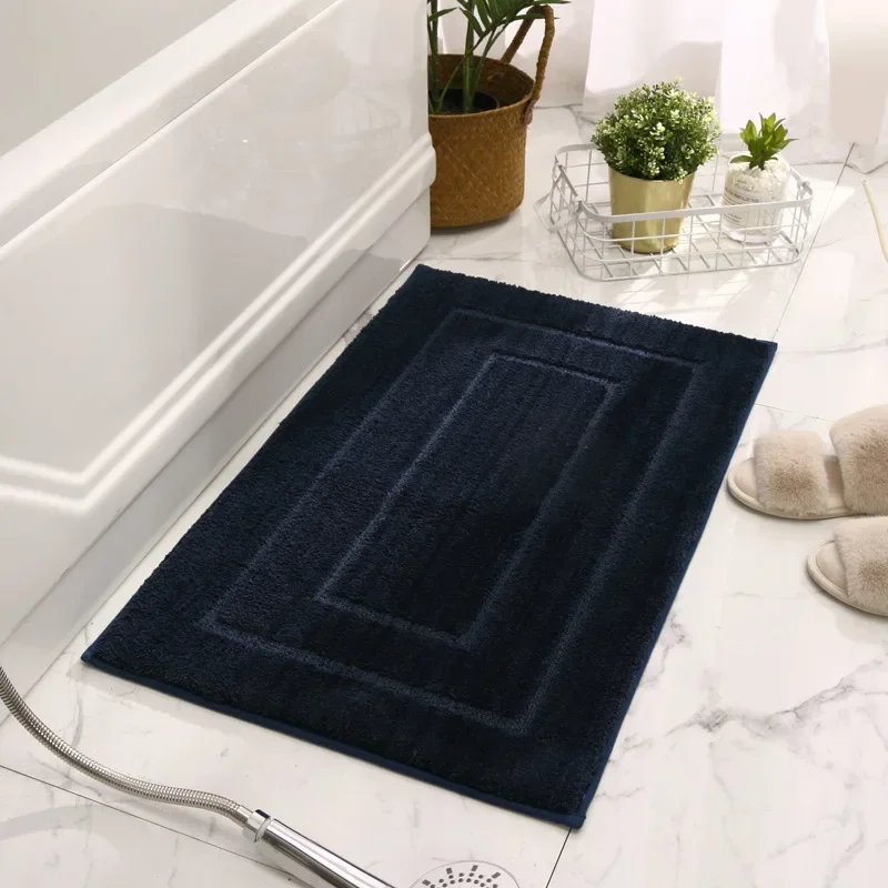 

90CM Bathroom Bath Mat Non-slip Carpets Super Absorbent Bathtub Side Mat Floor Rug Shower Room Doormat Pad