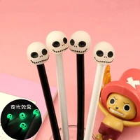 0 5mm kawaii soft rubber cartoon cute funny skull gel ink pens cute school office writing supplies gift stationery prizes