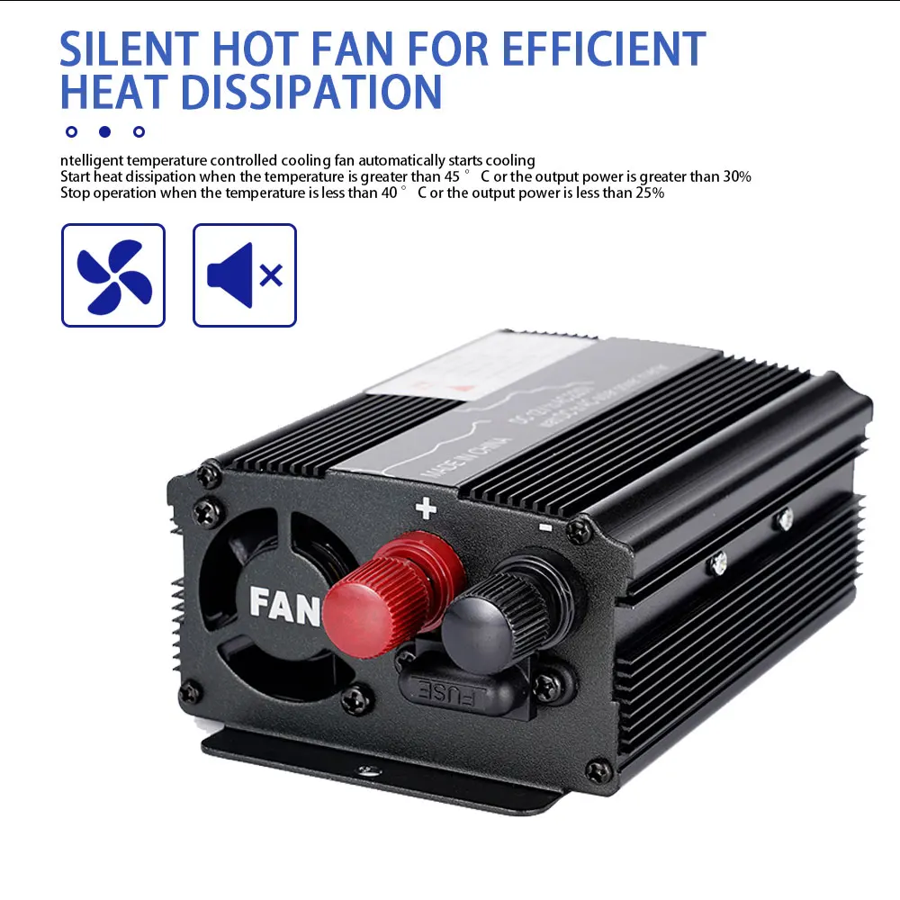 

300W/500W/1000W/1200W/1500W Car Power Sine Wave Converter Modified Sine Wave Power inverter DC 12V To AC 220V Auto USB Inverter