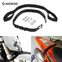 nicecnc front rear holding strap lifting handle tear resistant for husqvarna 125 200 250 300 350 400 450 fc fx tc tx 2019 2022