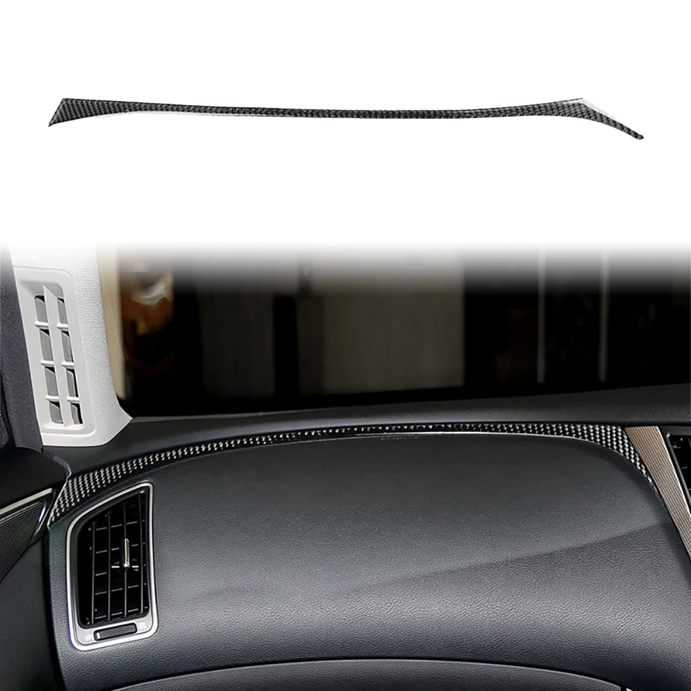 

Настоящее углеродное волокно для Infiniti Q50 2014-2020, автомобильный метр, правая отделка панели, декоративные наклейки, аксессуары для модификации автомобиля
