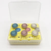 6pcsbox dental polishing disc kit spiral flex brush burs for composite ceramic zirconia polisher dental drill