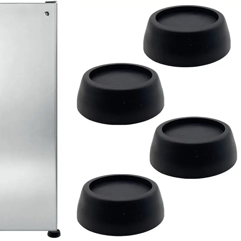 

Anti Vibration Washing Machine Support 4-Pieces Washer And Dryer Anti Slip Mat With Rubber Anti-Walk Foot Pads Fridge Bed