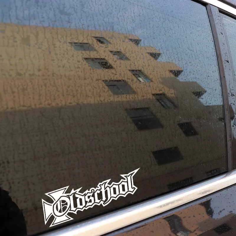

Personalized Car Sticker OLD SCHOOL Tuning Hardcore Car and Motorcycle Body Exterior Waterproof Sunscreen Vinyl Decal,15CM*5CM