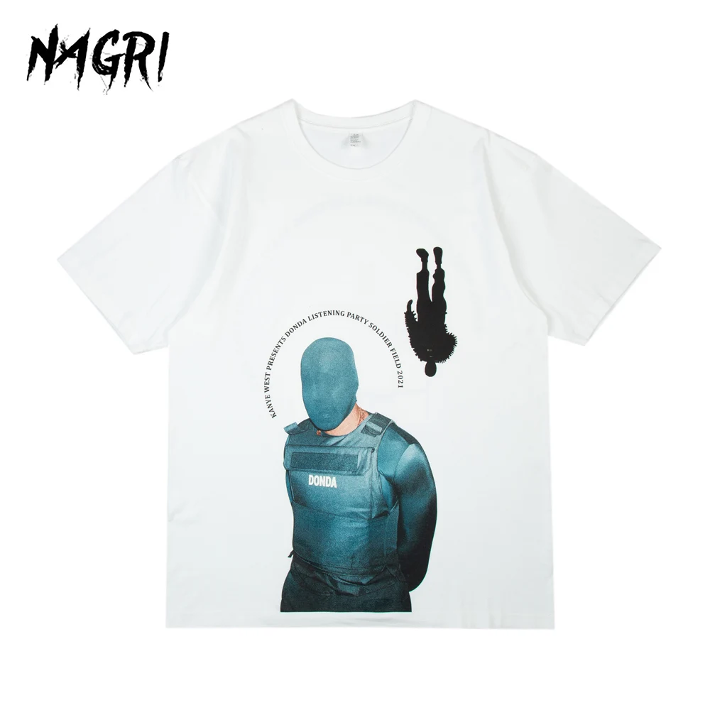 Футболка Kanye West мужская с коротким рукавом уличная одежда в стиле хип-хоп