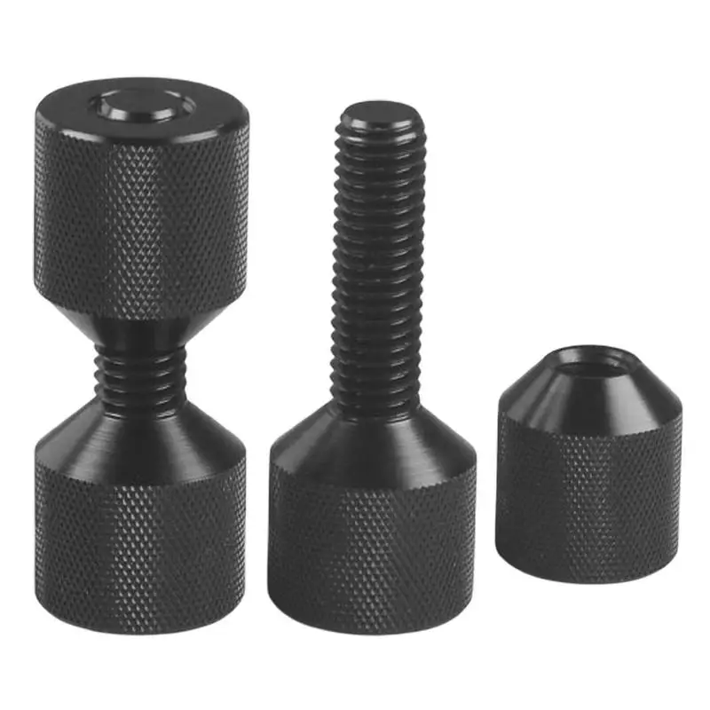 

2pcs Two Hole Pins Set 6061 Aluminum Lightweight Construction 2 Hole Flange Alignment Pin Anodized Black Oxide Finish 1-1/8 Inch