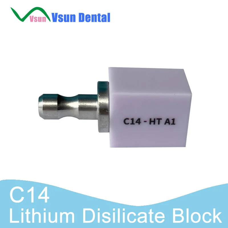 Emax Lithium Disilicate Blocks Glass Ceramic Cerec C14 B40 HT LT A1 A2 CADCAM Milling Dental Laboratory Materials