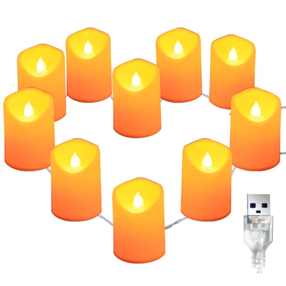 

USB СВЕТОДИОДНЫЙ светильник в виде свечи на батарейках светильник м 10 светодисветодиодный Звездное праздничное светильник ственское украше...