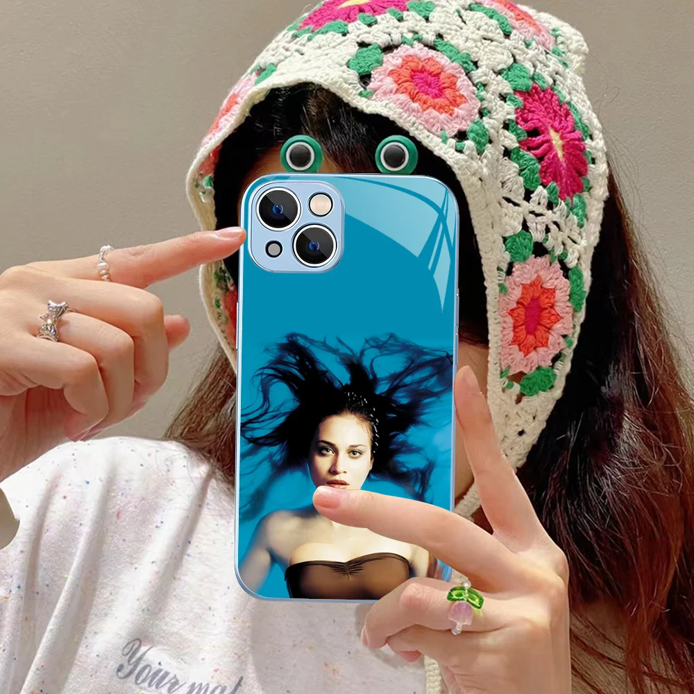 Singer Fiona Apple Phone Case Tempered Glass For iphone 14 13 12 11 Pro Mini XS MAX 14Plus X XR Fundas