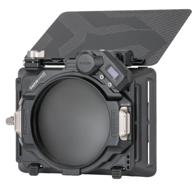 

Tilta MB-T16-B Tilta Mirage Matte Box for DSLRCinemaGimbals and Drones with 95mm Variable ND Filter Tray and Wireless Motor