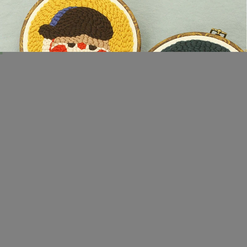 

Drink Pearl Milk Tea Punch Needle Kits Soft Yarn Punch Needle Embroidery Kit Easy Embroidery Set Needlework Wool Work Home Decor