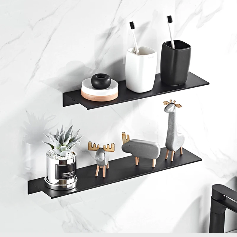 

Home Ornaments Organizer Shelf No Drilling Kitchen Spice Rack Bathroom Storage Shelves Living Room Decor Holder Closet Organizer