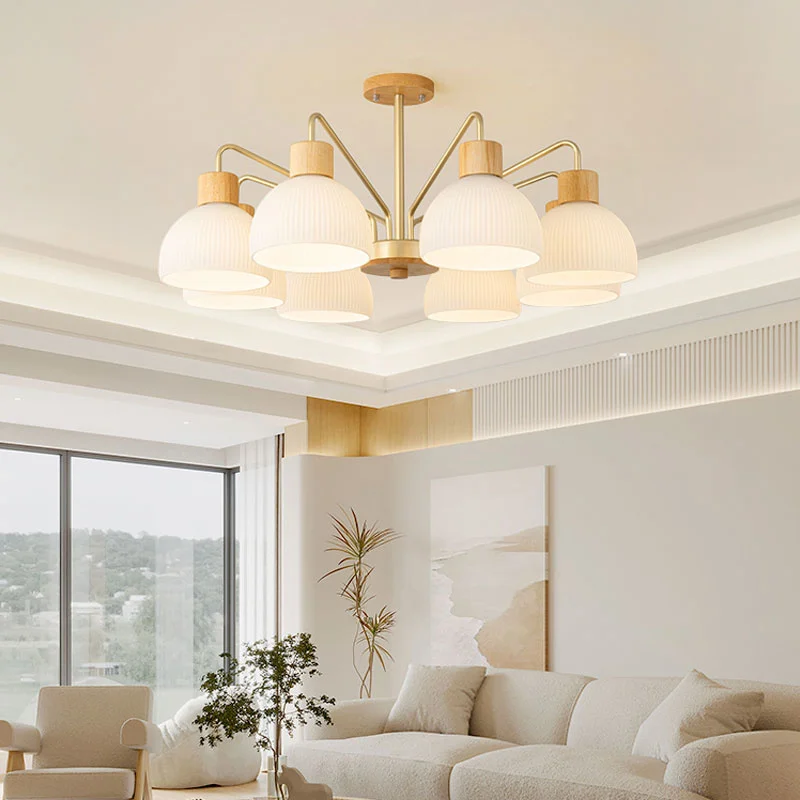 Wood/Living Room Chandelier Home Decor Modern Pendant Ceiling Lamps For Bedroom Loft Kitchen Dining Room Indoor Lighting Fixture