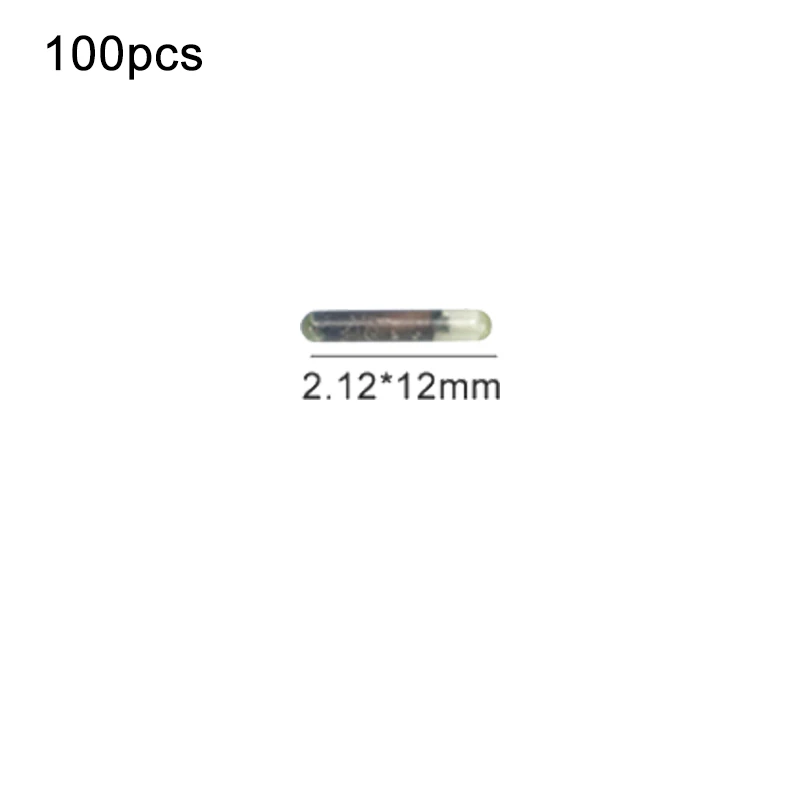 

100pcs 2.12x12mm 134.2 kHz FDX-B microchips