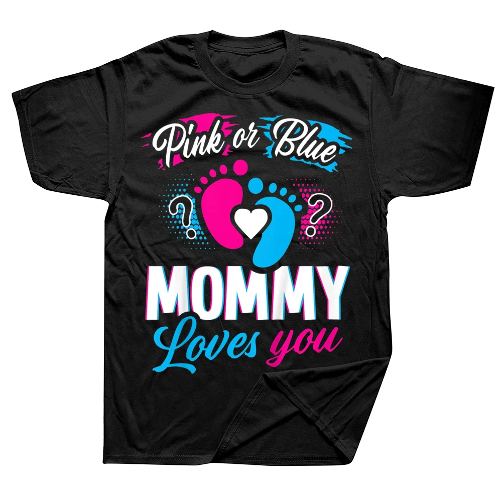 

Забавная Футболка розового или синего цвета с надписью «Мама любит вас ребенка», Мужская футболка, летняя дышащая хлопковая женская футболка большого размера с коротким рукавом