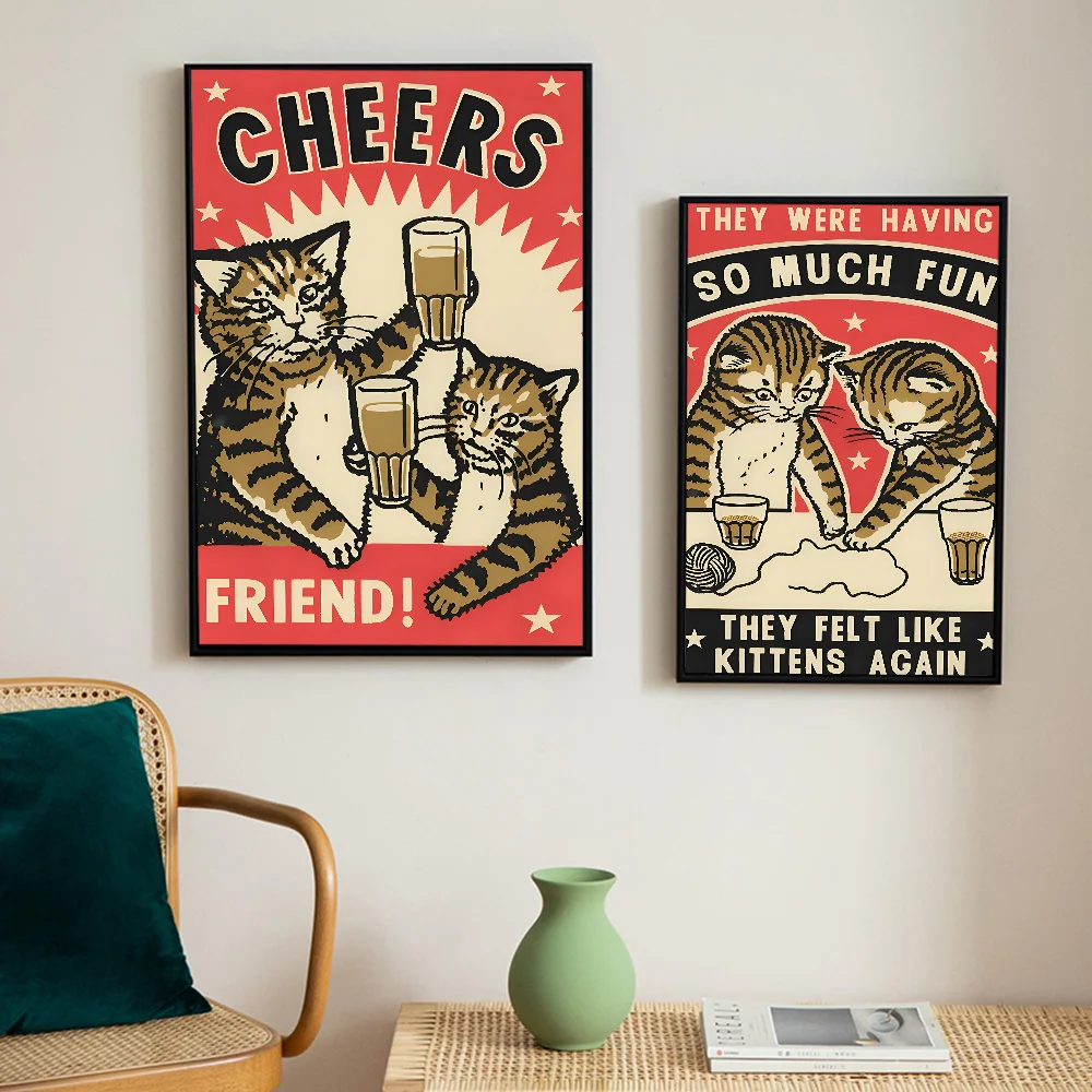 Классические винтажные постеры для дома бара кафе