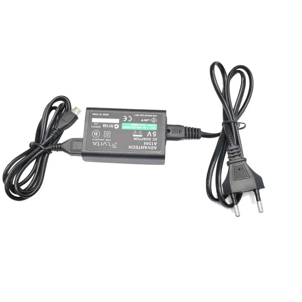 EU/US Plug Home Charger Power Supply 5V AC Adapter USB Charging Cable Cord for Sony Playstation Psvita Slim PS Vita PSV 2000