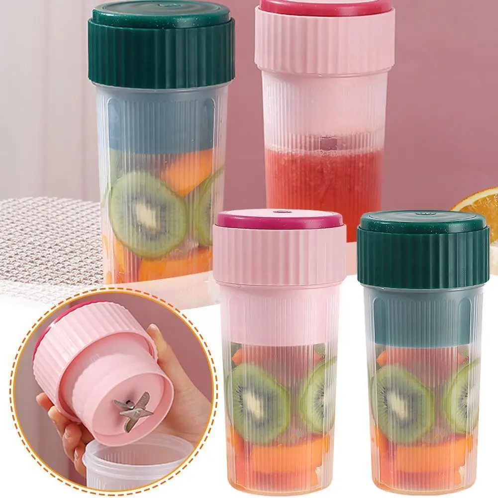 

Portable Electric Juicer Lemon Orange Juicer Fruit Blender Smoothie Blender Rechargeable Juice Cup For Home Outdoor Travel Q0E9