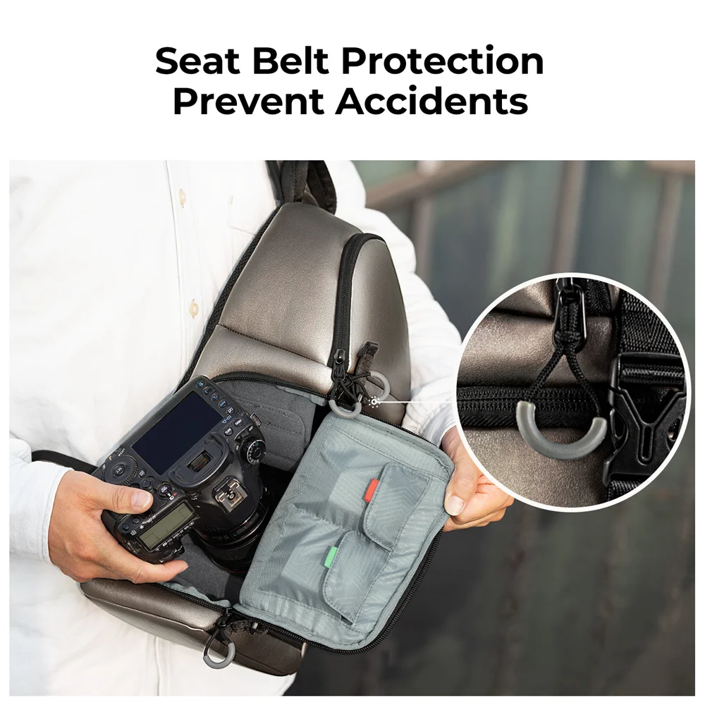 K &amp F Concept Сумка-слинг для камеры сумка через плечо водонепроницаемый рюкзак на