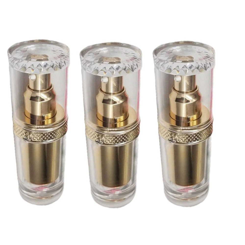 

30g,50g,120g Acrylic Cream Jar Empty Cosmetic Packing Container Gold Lotion Pump Bottle Clear Cap