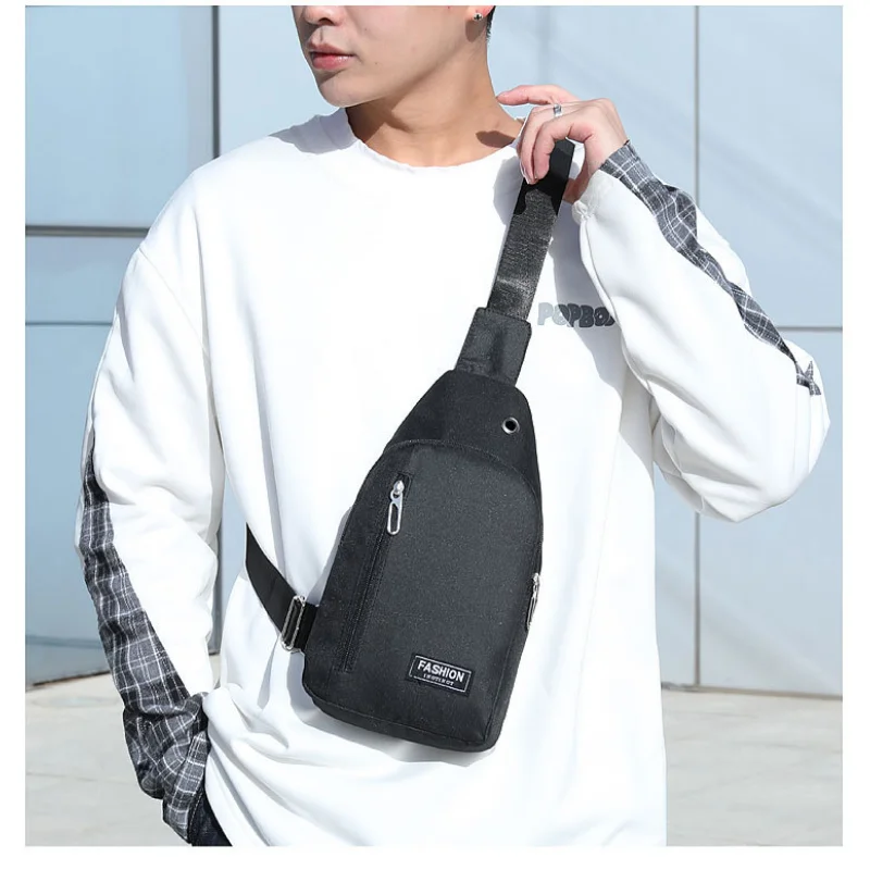 Men Bag Shoulder Bag Outdoor Trendy Chest Bag Small Satchel