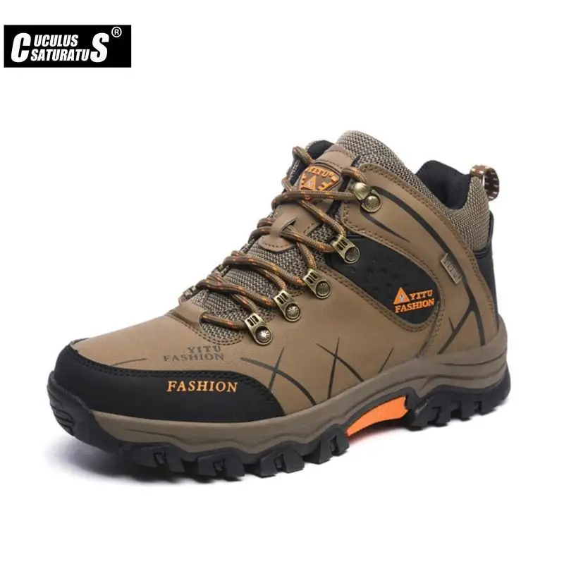 

Cuculus Sneakers For Men Outdoor Hiking Fishing Breathable Hunting antiskid tourism Trend Boots Men Comfortable walking Shoes