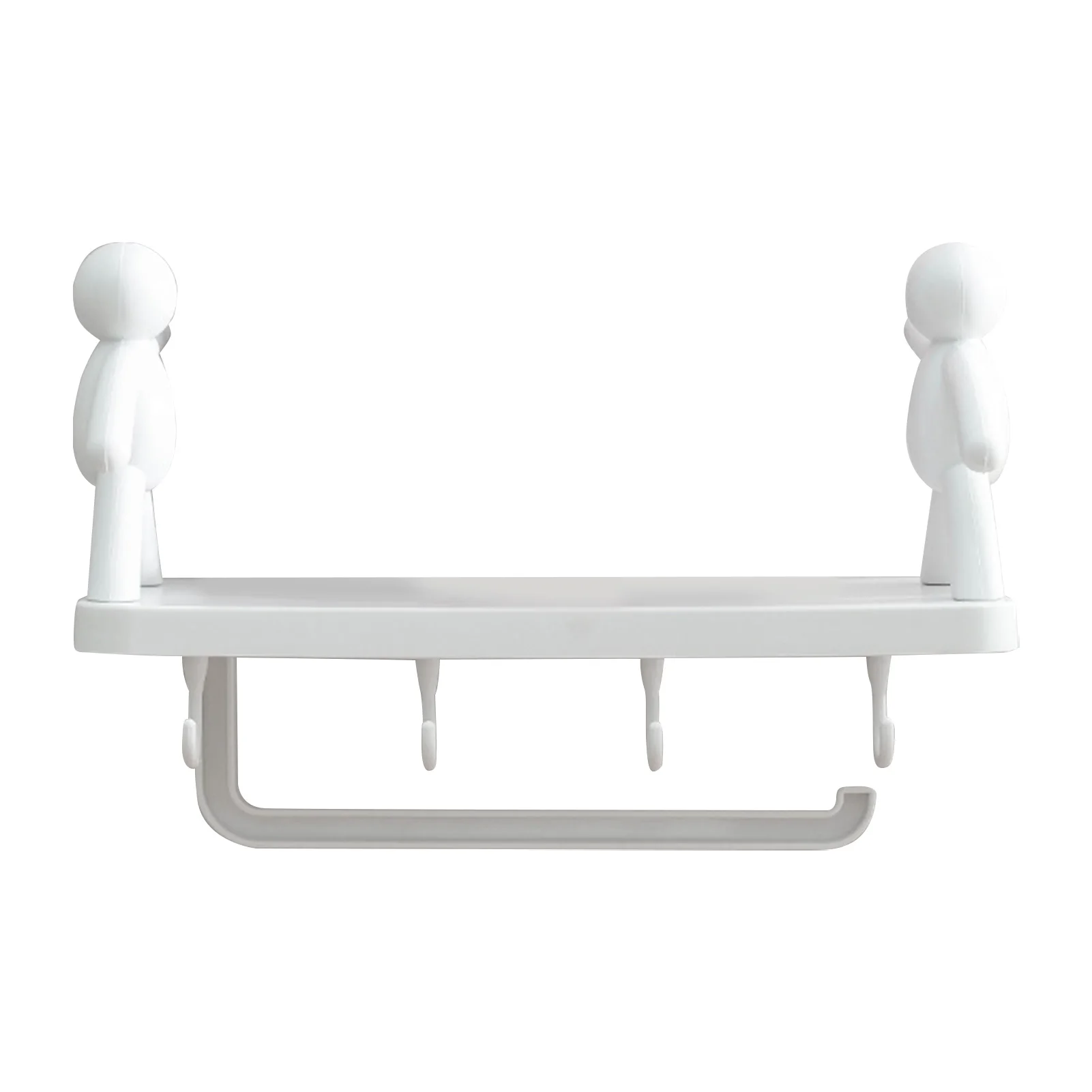 

Плавающие настенные полки, настенная стойка для хранения, настенная стойка для ванной, спальни, кухни, гостиной, Белый Органайзер