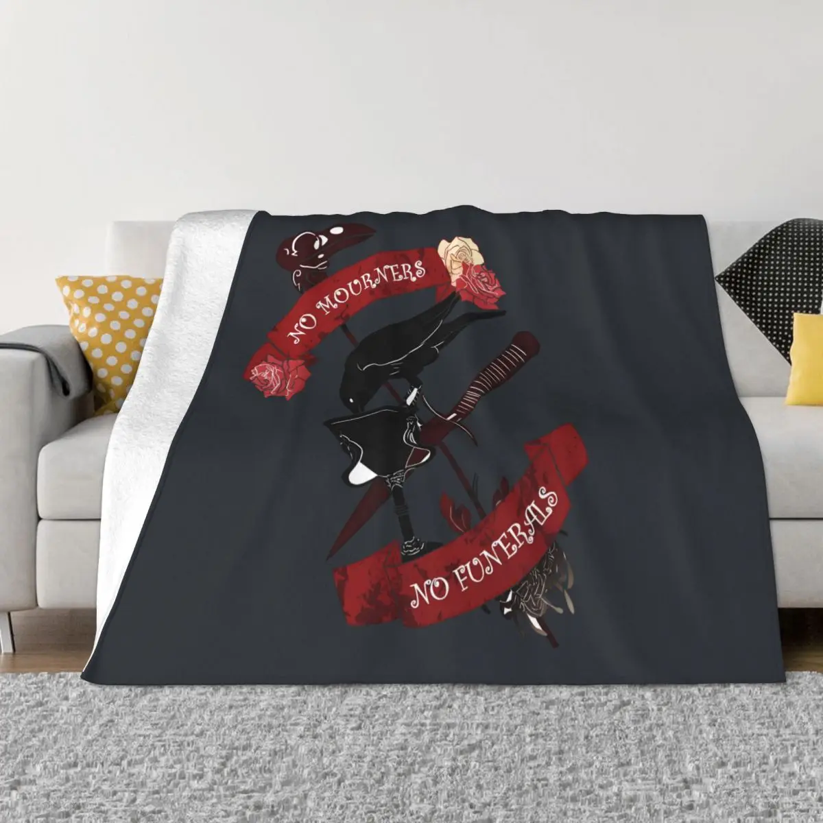 

Bedspread Bed Living Room Blanket Kids Decor Sofa Blanket Anti-pilling Microfibers Non-stick Washable Harajuku Gothic fluffy