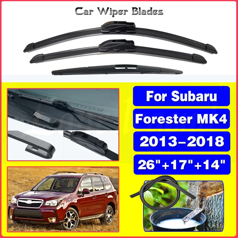 

Щетка стеклоочистителя лобового стекла для Subaru FORESTER MK4, 2013, 2014, 2015, 2016, 2017, 2018, 26, + 17, + 14 дюймов
