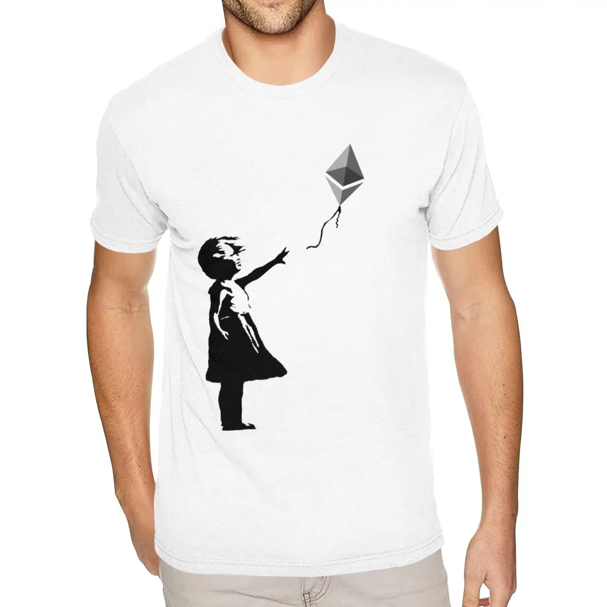 Футболка на заказ с принтом футболки Ethereum для мужчин создайте свой собственный