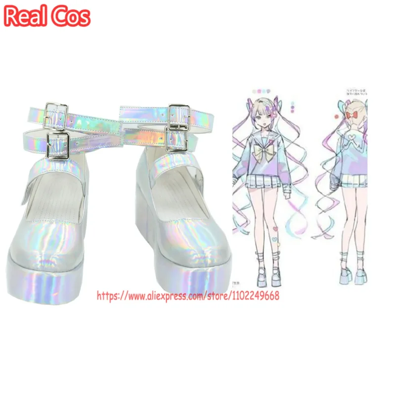 RealCos NEEDY GIRL OVERDOSE OMGkawaiiAngel обувь для косплея Needy Streamer Overload Ame KAngel Хэллоуин Карнавал