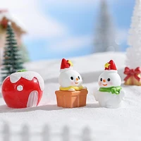 snowman ornament small exquisite decorative reusable living room bedroom christmas party supplies for daily life