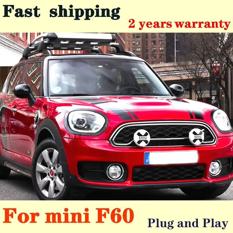 

Car Styling For BMW MINI Cooper Countryman F60 2017-2018 Full LED Headlights Lens Projector Turn Signal LED DRL Front Headlight