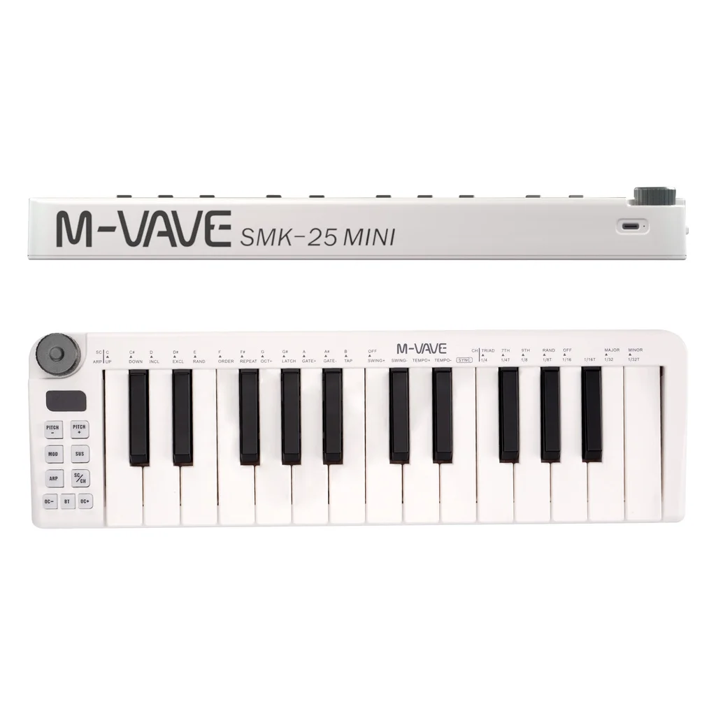 Мини-MIDI-клавиатура M-vave SMK-25 25-скоростные клавиши поддержка