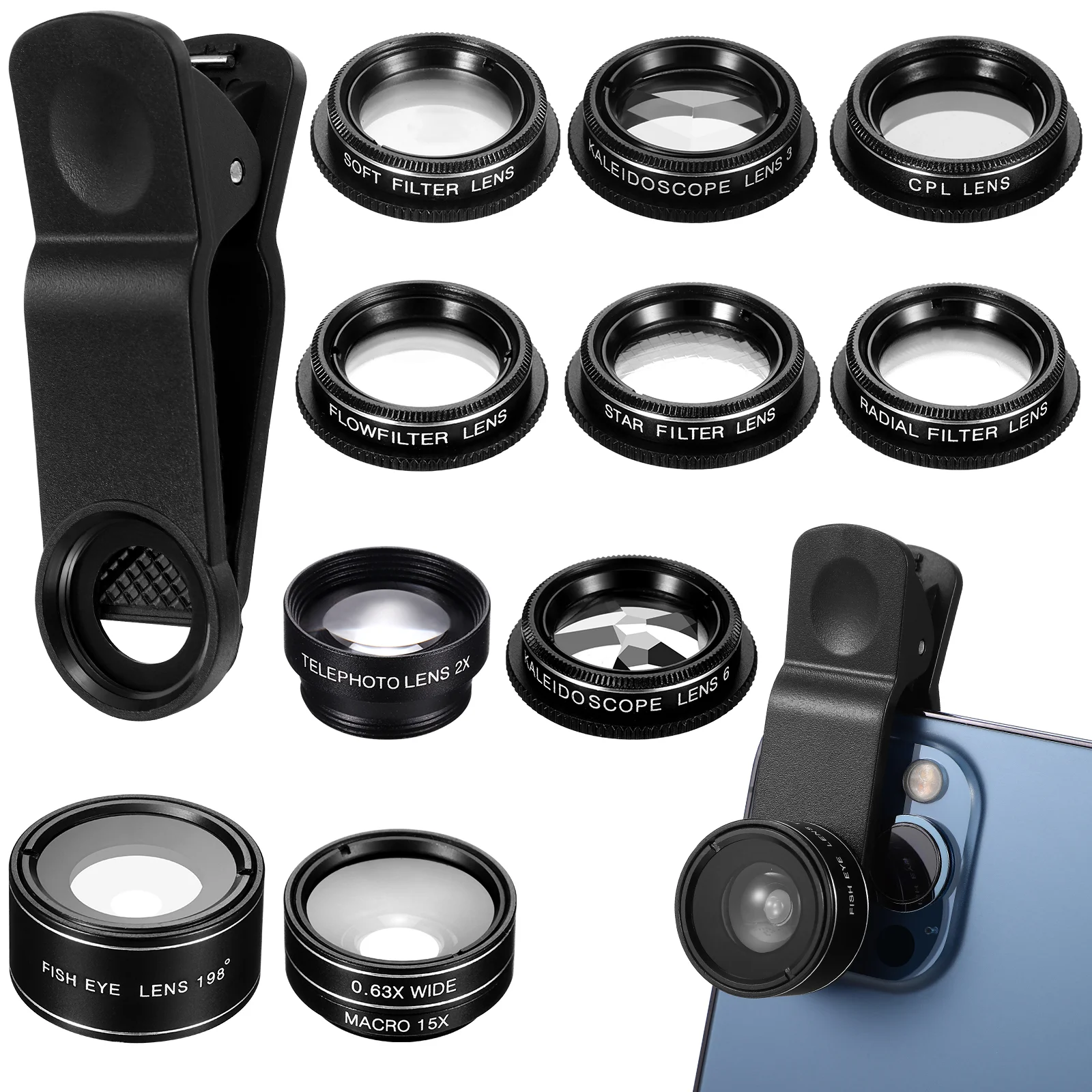 

Lens Camera Fisheye Wide Angle Mobile Cpl I Macro Tablets Practical Kit Replacement Portable Multifunctional Filter Handy Eye