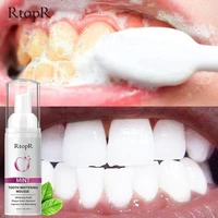 60ml teeth whitening mousse toothpaste deep cleansing removes stains bleaching breath fresh oral hygiene products dental tools