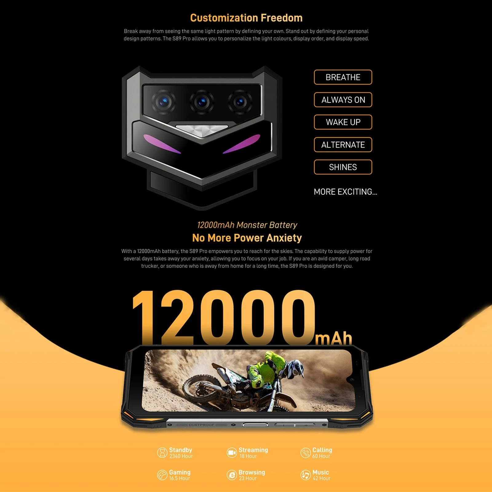 Смартфон DOOGEE S89 на Android 12 8-ядерный процессор Helio P90 экран 128 дюйма 8 ГБ + 6 3 - купить по