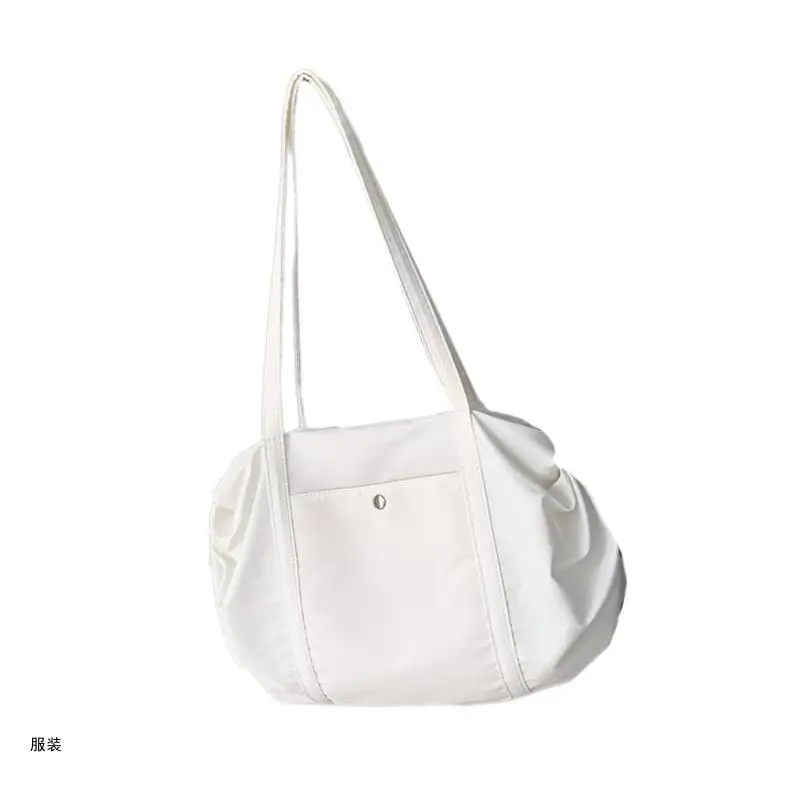 D0UD Сумка через плечо большой емкости на молнии нейлоновая сумка для покупок и