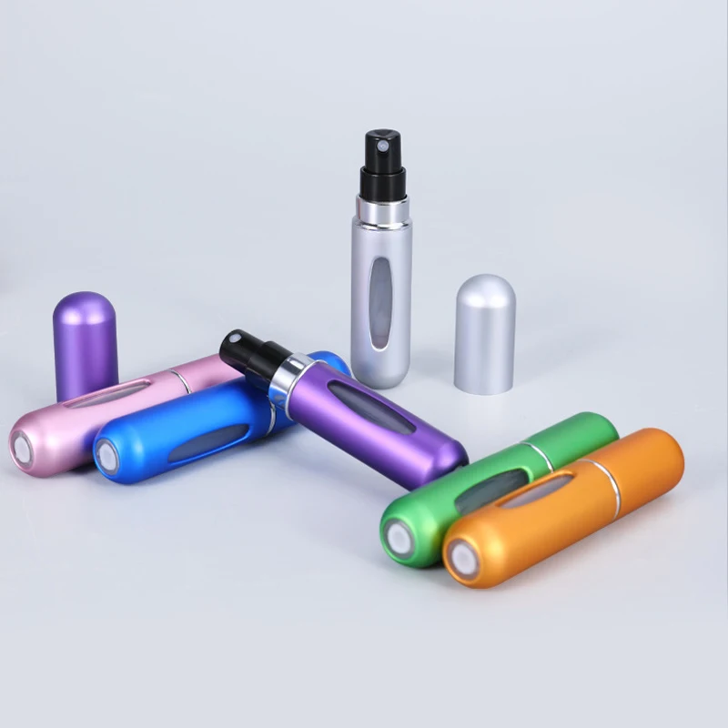 

5ml Portable Mini Refillable Perfume Bottle with Spray Scent Pump Empty Cosmetic Containers Atomizer Bottle for Travel Tool