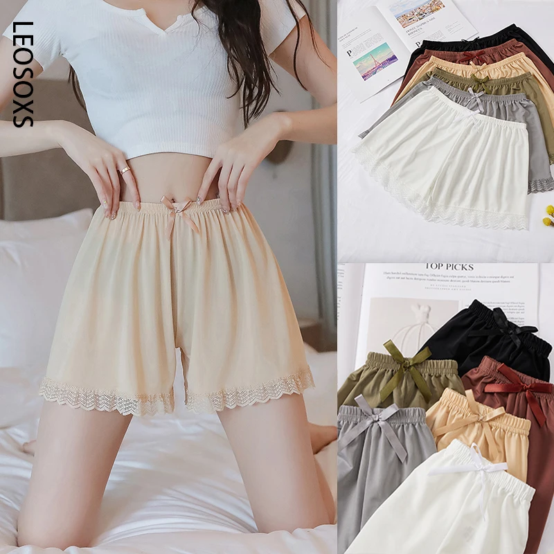 

Protective Shorts Under the Skirt Pants Woman Female Underwear Women High Waist Short Lolita Women's Sapphire Panties Lace Pant