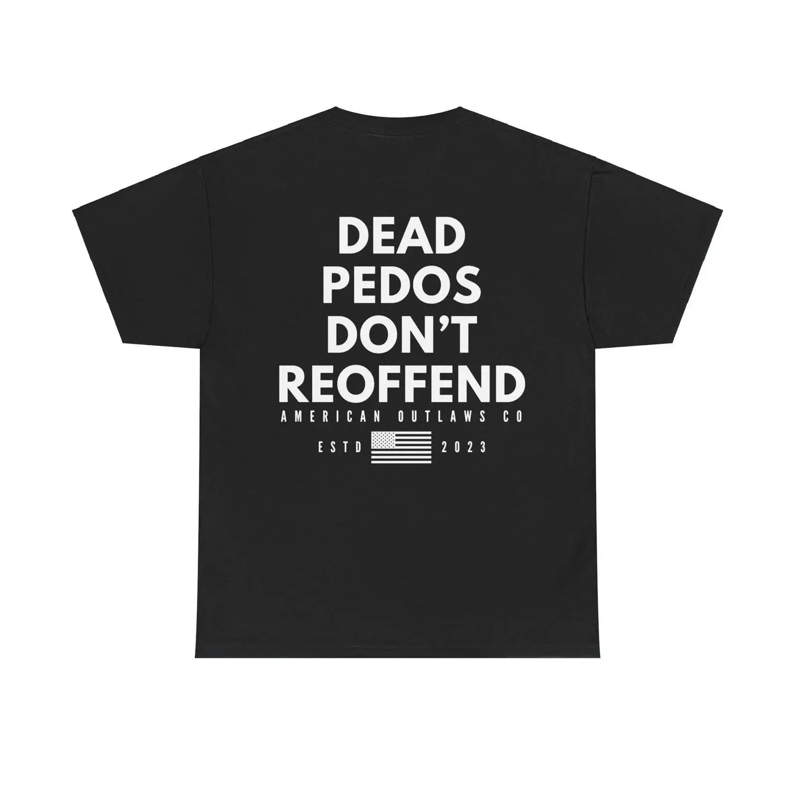 Фото Футболка De4d P3dos Don't Reoffend, винтажная, с эффектом потертости, повседневная, удобная, с модным принтом, мягкая, унисекс, уличная одежда, дышащая, слегка приталенная. №1