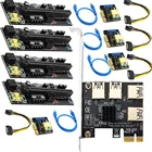 Райзер 009S Plus PCI E адаптер Райзера PCIE от 1 до 4 USB PCI Express от 1X до 16X адаптер Райзера BTC для майнинга золота PCIE карта Райзера