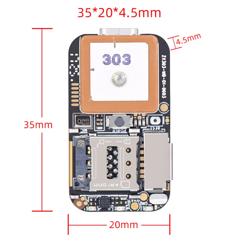GPS-трекер компактный с поддержкой GSM AGPS Wi-Fi и LBS-локатором