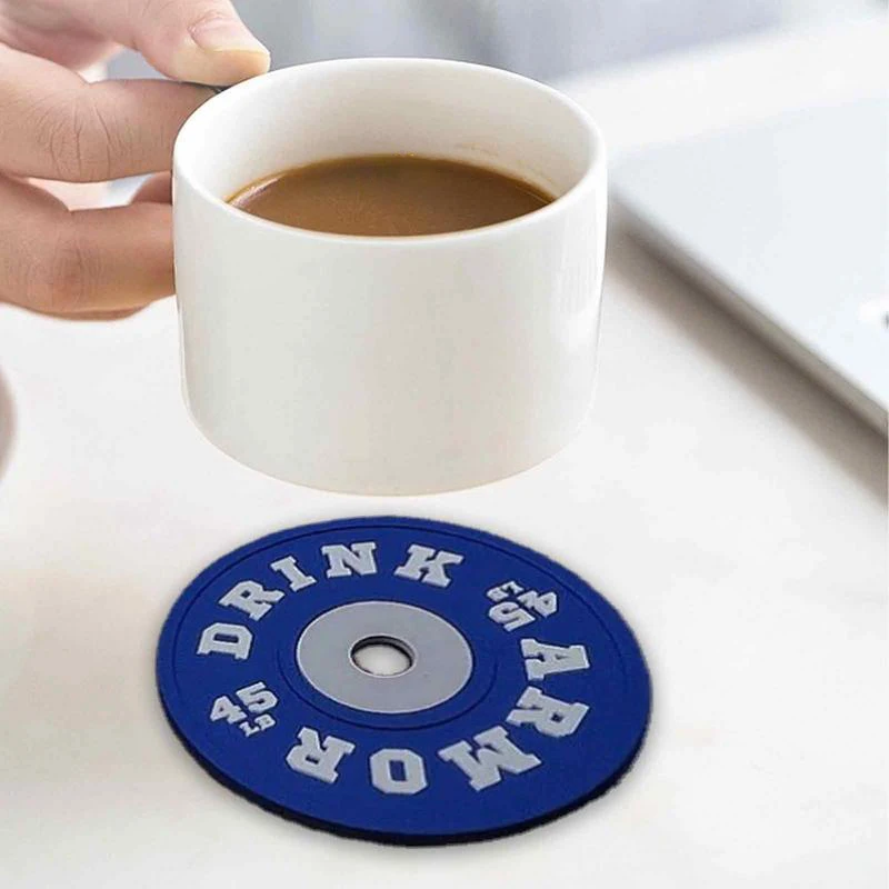 4 шт. силиконовые подставки для напитков тренажерный зал весовая тарелка стола
