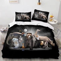 3d print elephant bedding set quilt cover home bedroom decor queen king size duvet cover set pillowcase bedding set